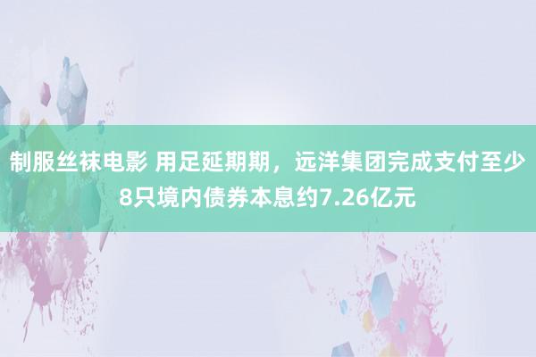 制服丝袜电影 用足延期期，远洋集团完成支付至少8只境内债券本息约7.26亿元